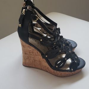 Like New Guess Gladiator Wedge Heels